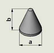 Наполнитель для галтовки   CONE LC 19 x 22 керамика конус лёгкая шлифовка
