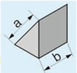 Наполнитель для галтовки   ACT VFC  2 x 2 керамика призма скошенная грубая шлифовка