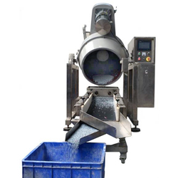 Галтовка роторная Tonzze MPS 150 с вибро ситом и авто опрокидыванием барабана